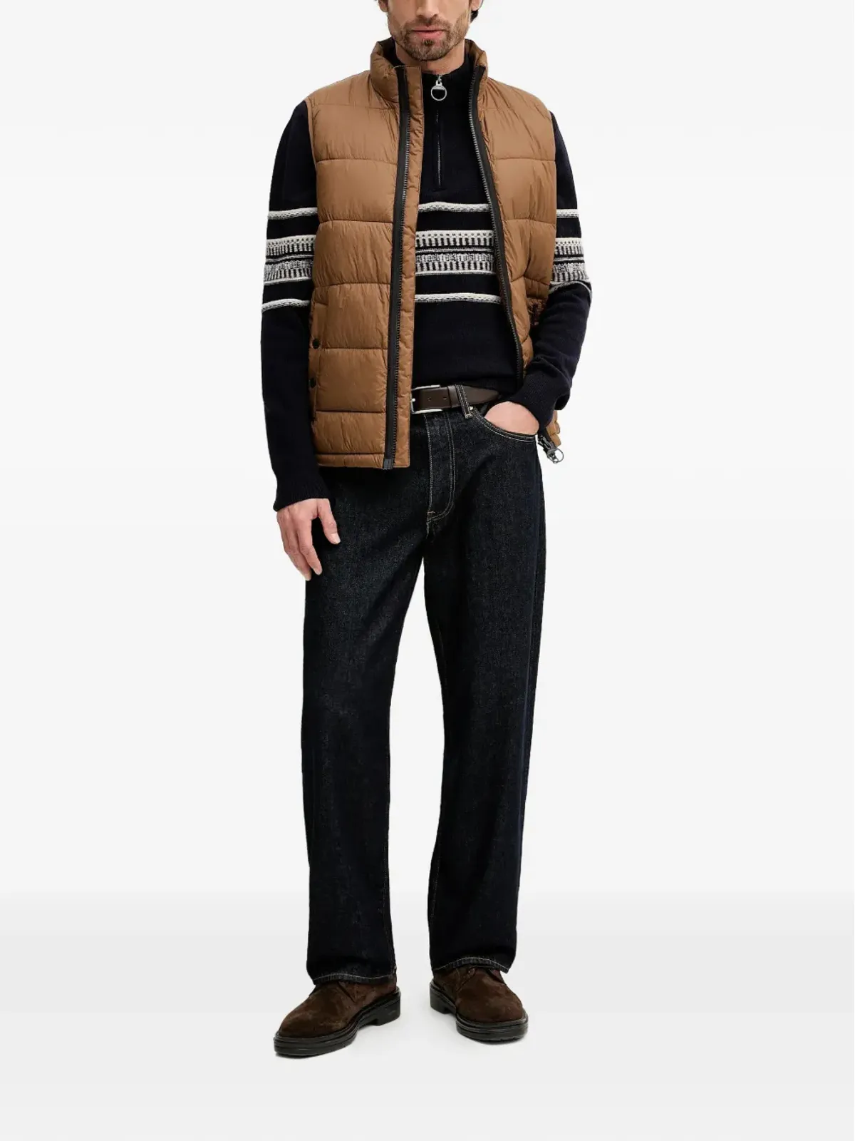 Barbour オフショア ジップアップ パディッド ジレ - 画像2