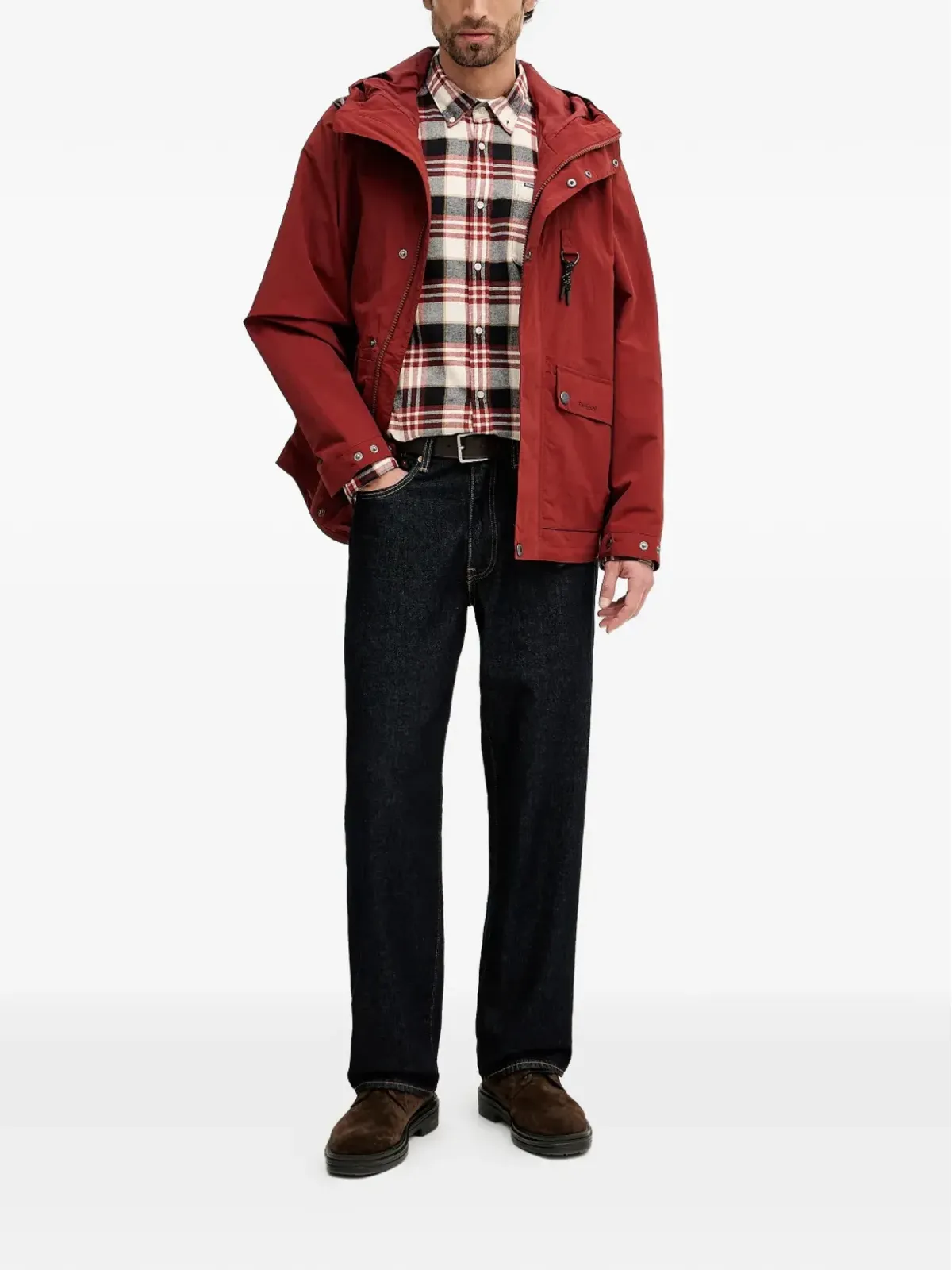 Barbour リグフード付きポケットジャケット - 画像2