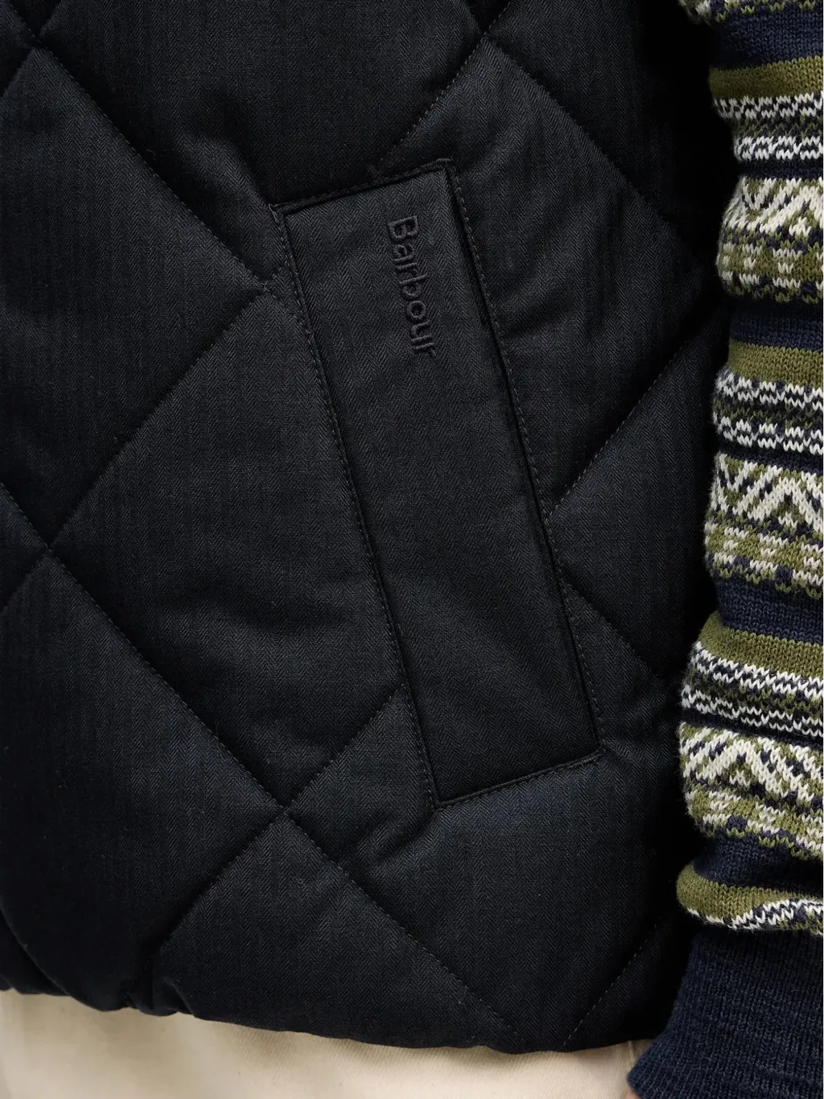 Barbour City Harrington キルティッドジップアップジレ - 画像5