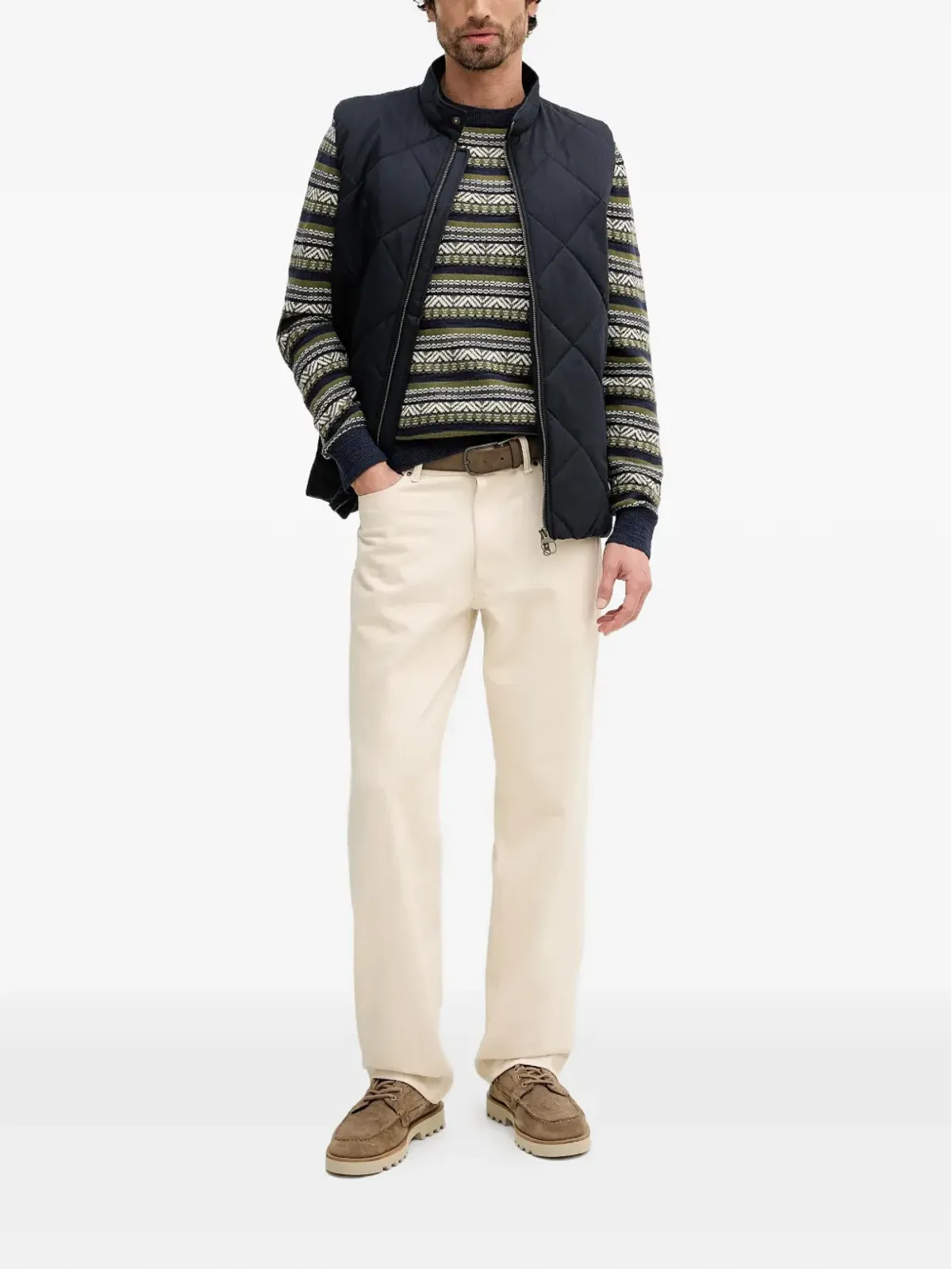 Barbour City Harrington キルティッドジップアップジレ - 画像2