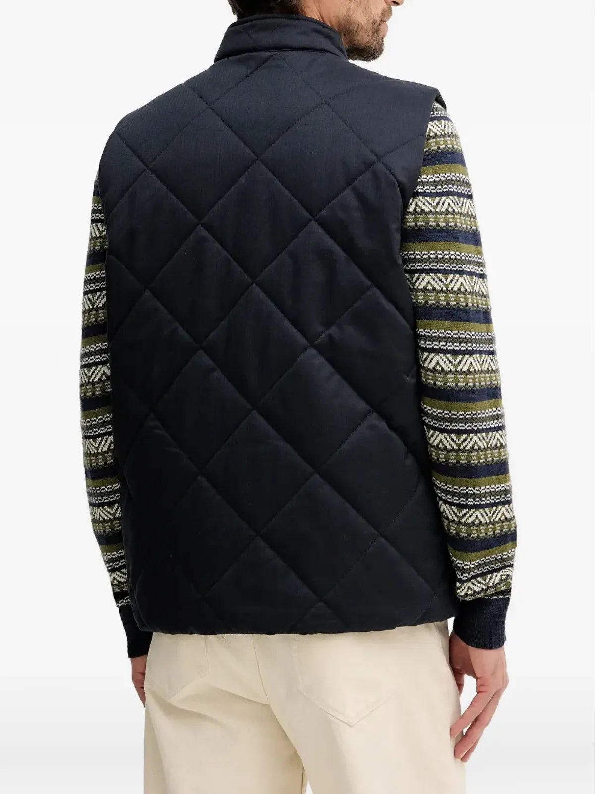 Barbour City Harrington キルティッドジップアップジレ - 画像3