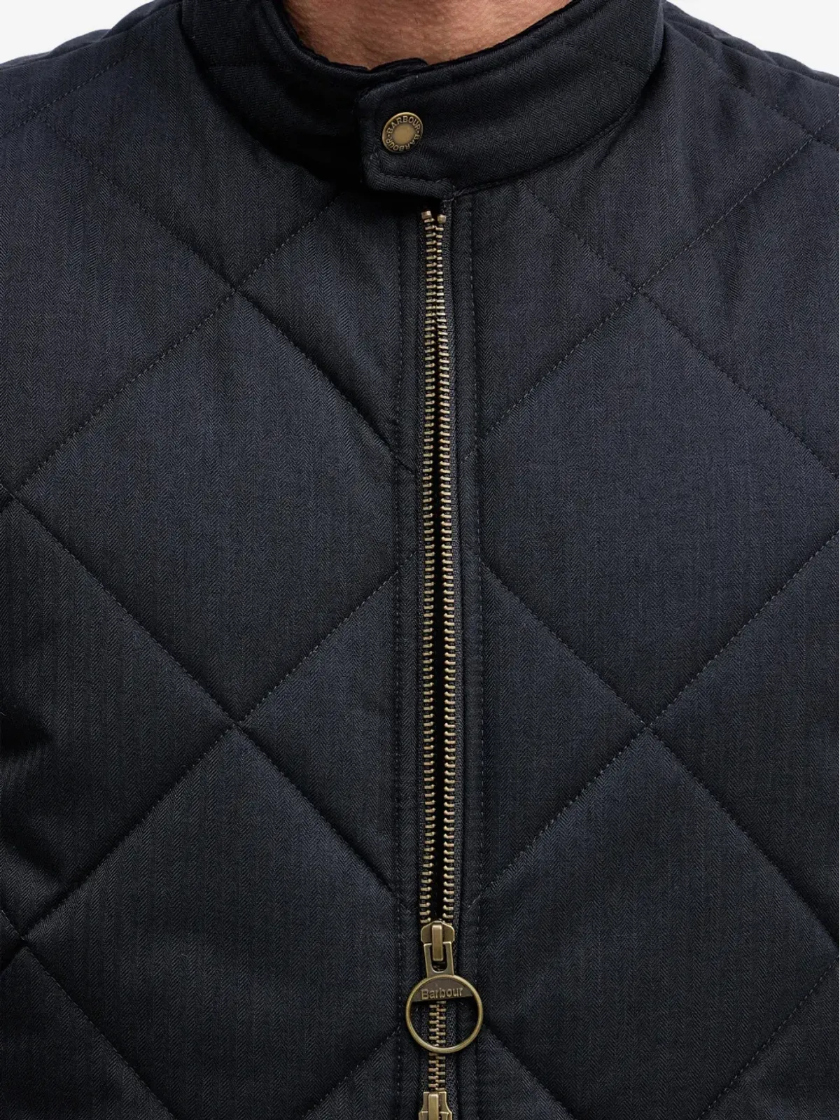 Barbour City Harrington キルティッドジップアップジレ - 画像4