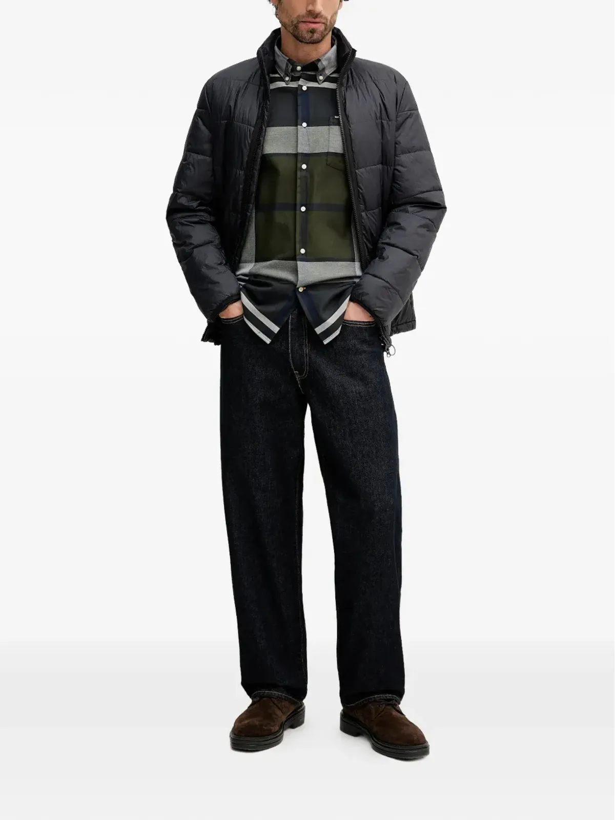 Barbour オフショア パディドジャケット - 画像2