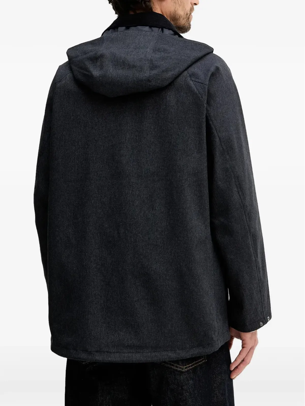 Barbour モダン ボーフォート フード付きジャケット ブルー - 画像3