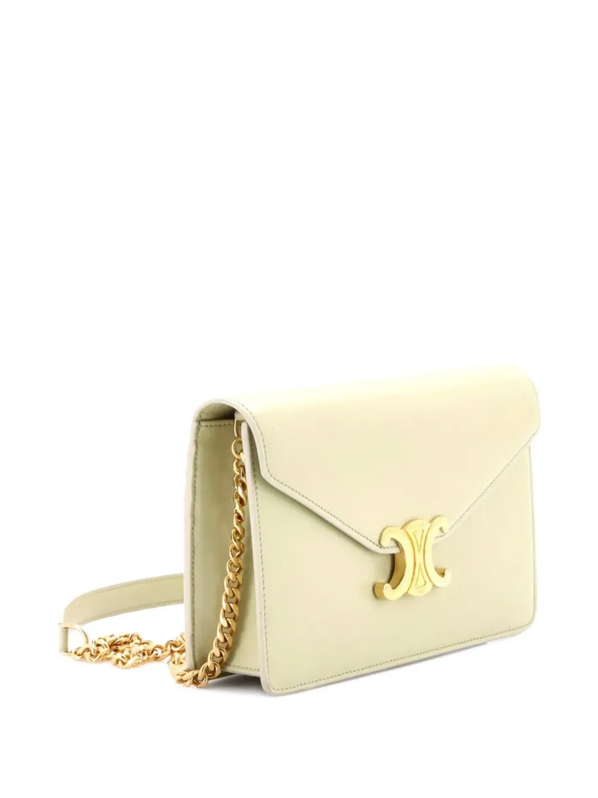 Celine Pre-Owned マルゴ トリオンフ ウォレット・オン・チェーン レザー クロスボディバッグ - 画像3