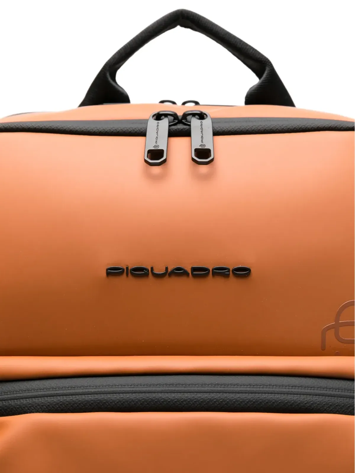 PIQUADRO ジップファスナー付きバックパック（ブラウン） - 画像4