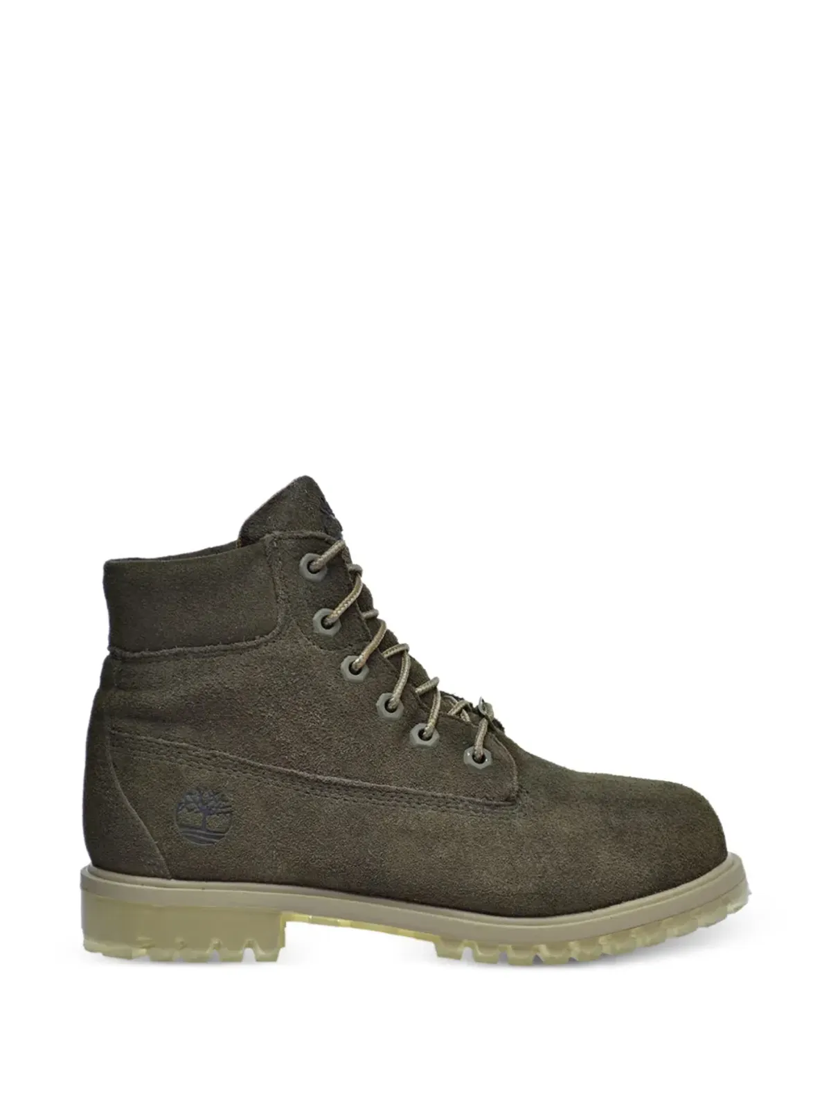 Timberland Kids プレミアムスエードブーツ（グリーン） - 画像2