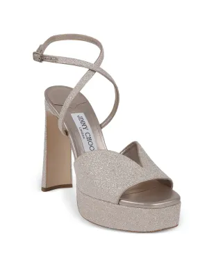 Jimmy Choo グリッター プラットフォーム サンダル - サムネイル2