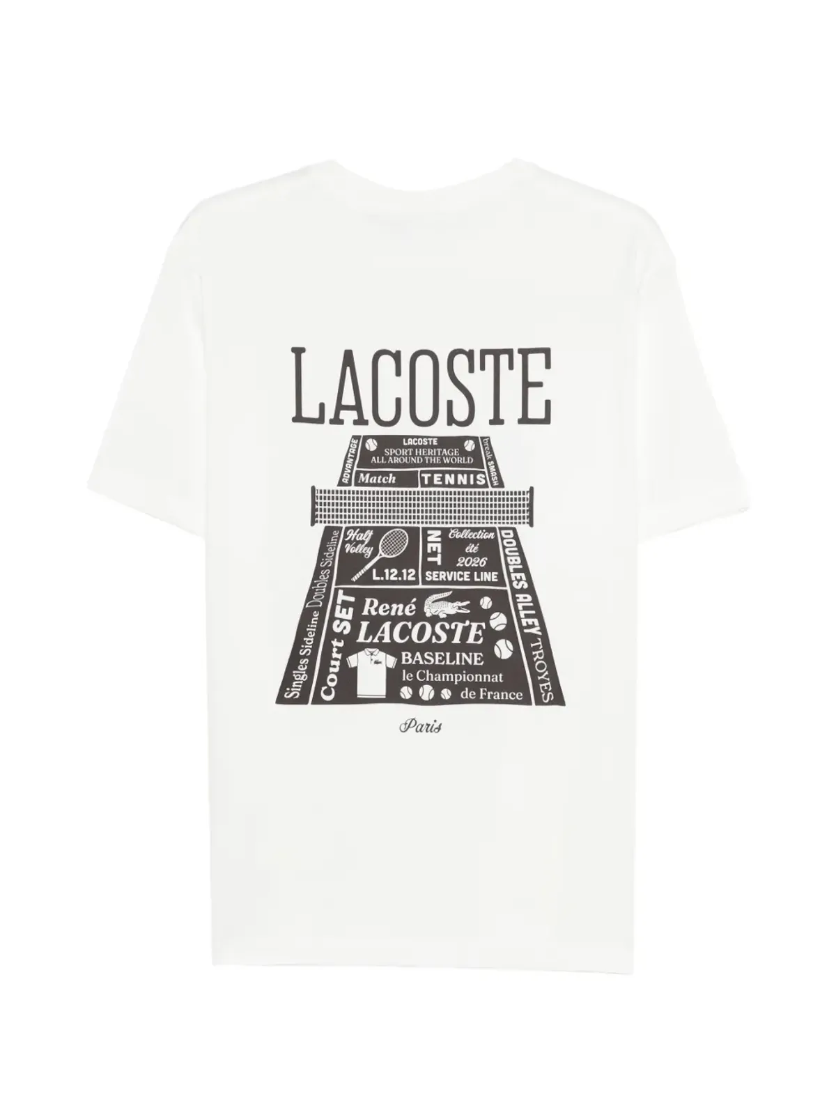 Lacoste テニスプリント Tシャツ - 画像2