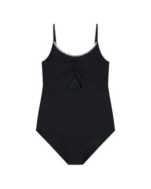 ABERCROMBIE FITCH KIDS スカラップトリム水着 - ブラック - サムネイル1
