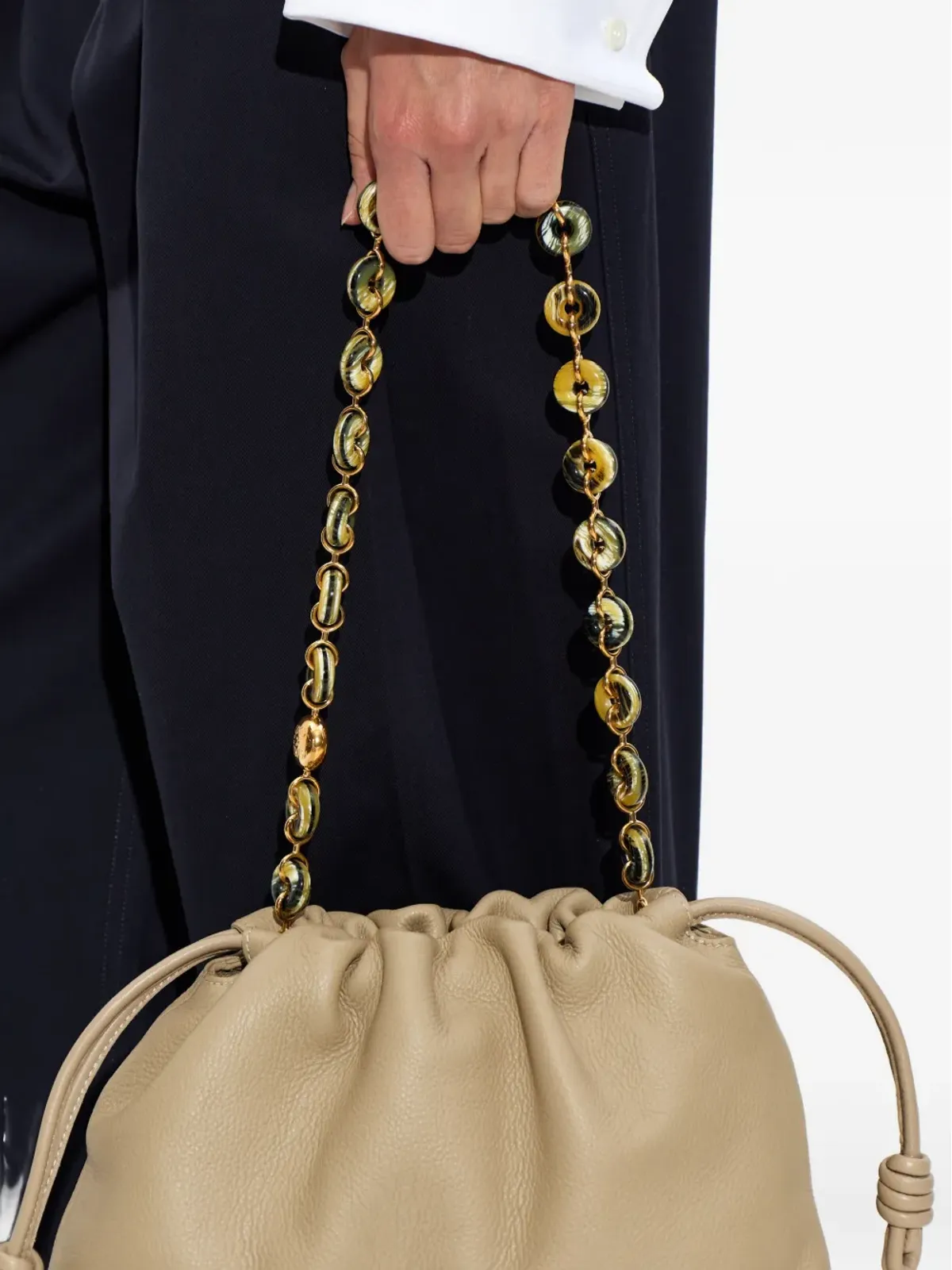 LOEWE ラウンドチャーム バッグストラップ - ゴールド - 画像2