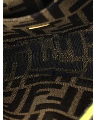 Fendi Pre-Owned バゲット NM バッグ Zucca キャンバス ミニ クロスボディバッグ - サムネイル5