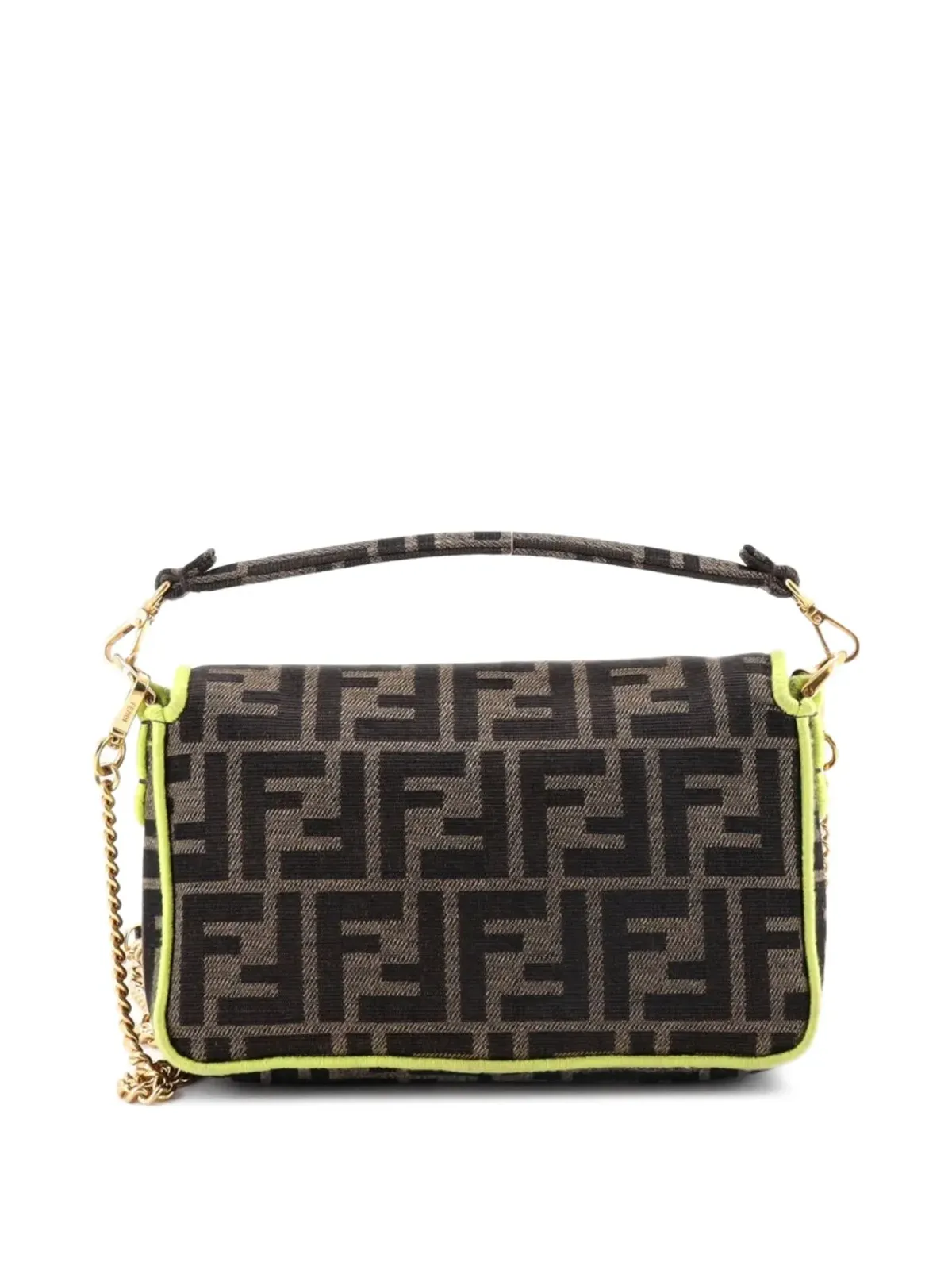 Fendi Pre-Owned バゲット NM バッグ Zucca キャンバス ミニ クロスボディバッグ - 画像2