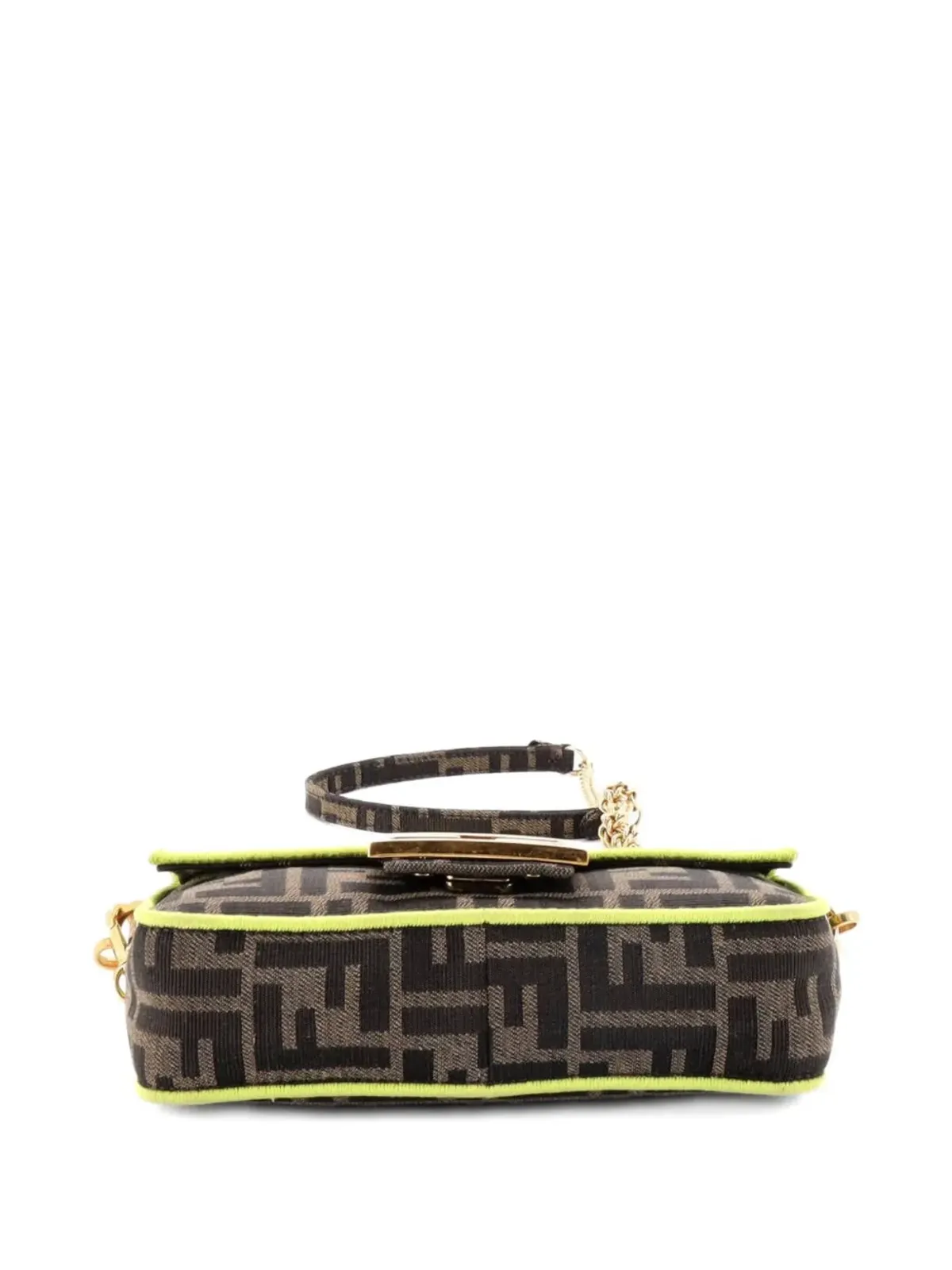 Fendi Pre-Owned バゲット NM バッグ Zucca キャンバス ミニ クロスボディバッグ - 画像3