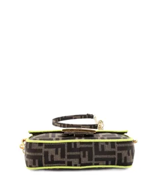 Fendi Pre-Owned バゲット NM バッグ Zucca キャンバス ミニ クロスボディバッグ - サムネイル3