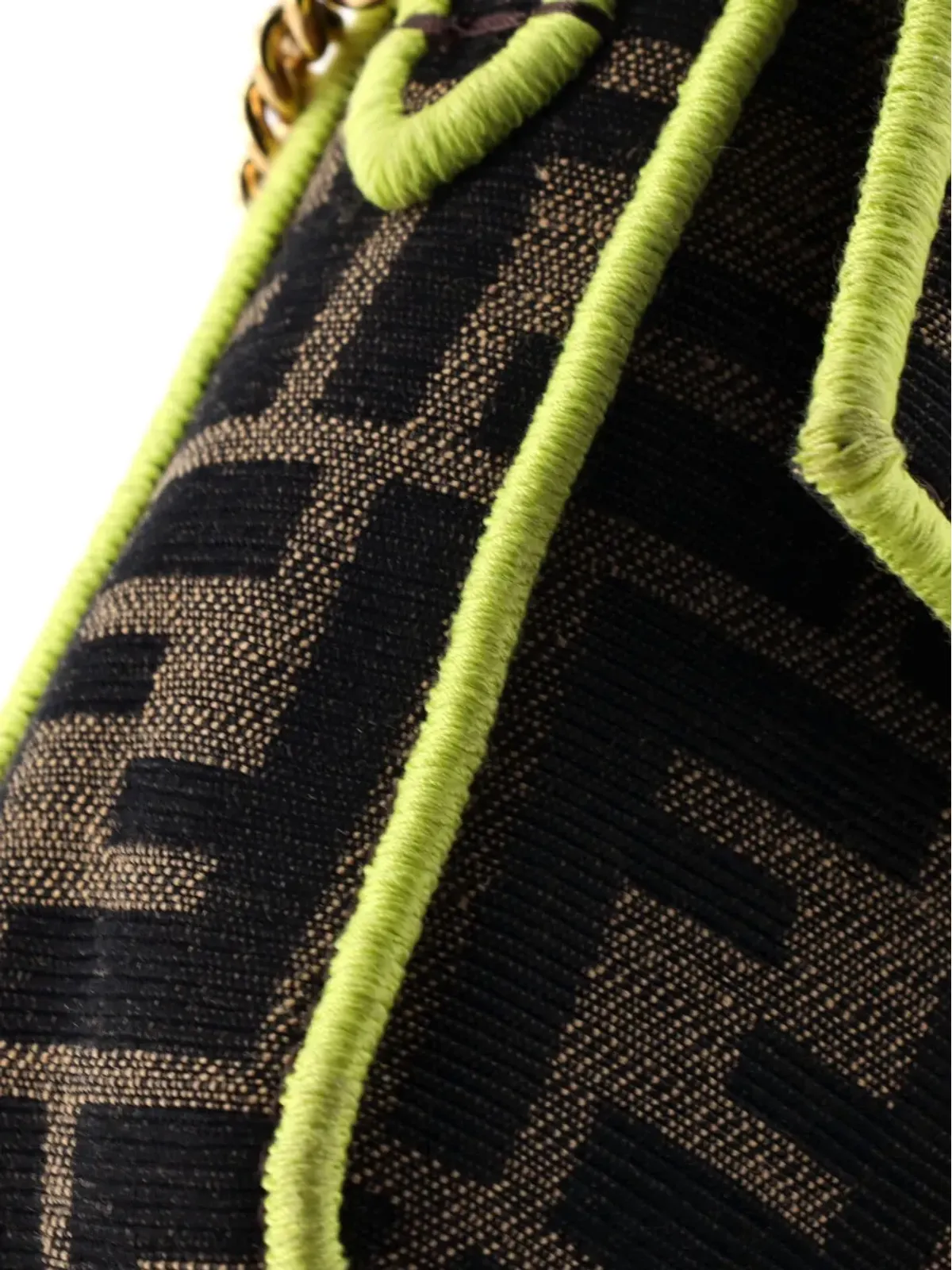 Fendi Pre-Owned バゲット NM バッグ Zucca キャンバス ミニ クロスボディバッグ - 画像4