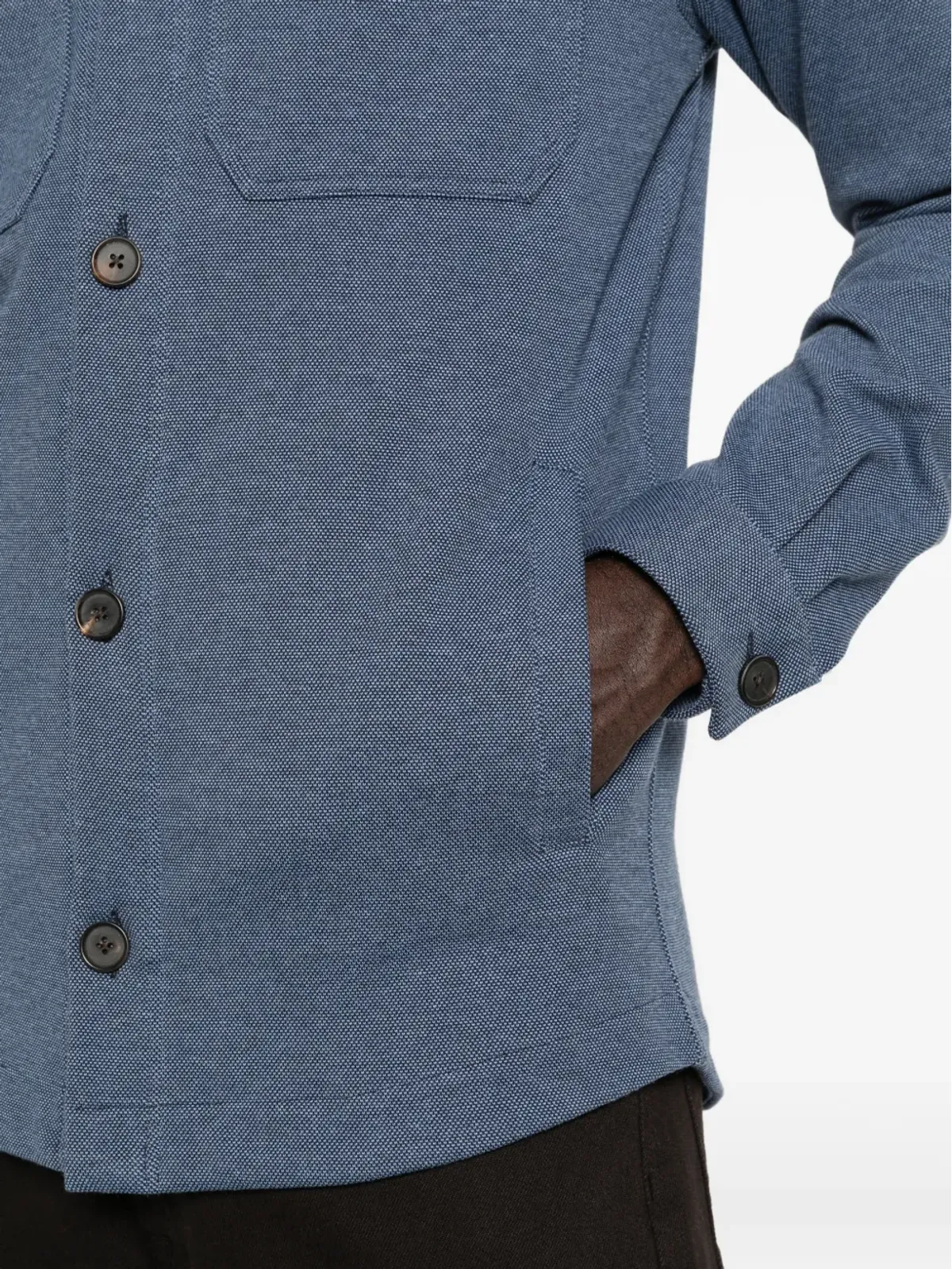 Profuomo クラシックカラーのシャツジャケット - 画像5