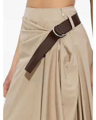 LOEWE ベルト付きアシンメトリックミディスカート - サムネイル5