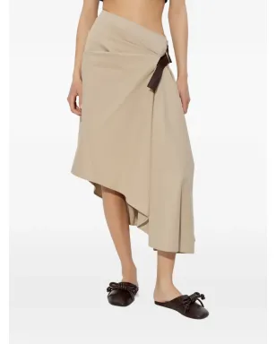 LOEWE ベルト付きアシンメトリックミディスカート - サムネイル3