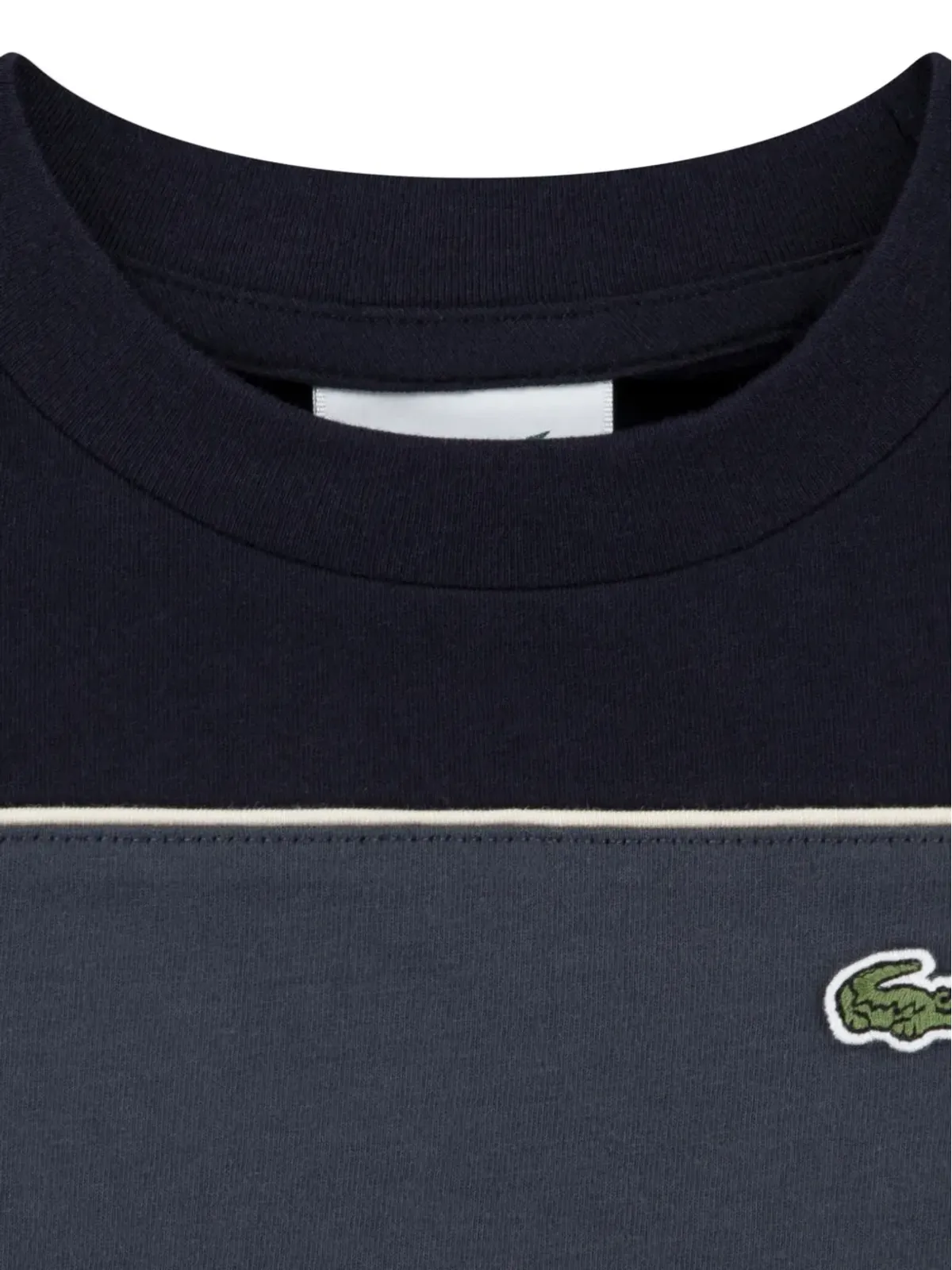 Lacoste Kids ストライプロゴTシャツ - 画像3
