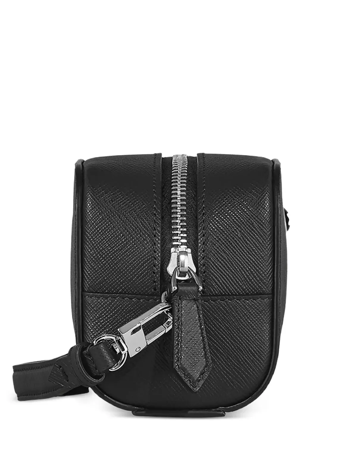 Montblanc エンボスド・リング・レザー・ショルダーバッグ ブラック - 画像3