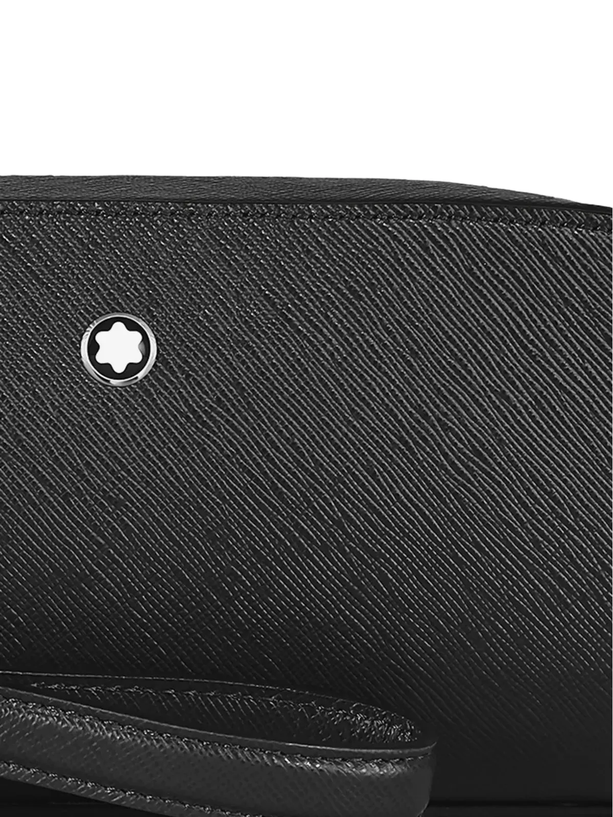 Montblanc エンボスド・リング・レザー・ショルダーバッグ ブラック - 画像4