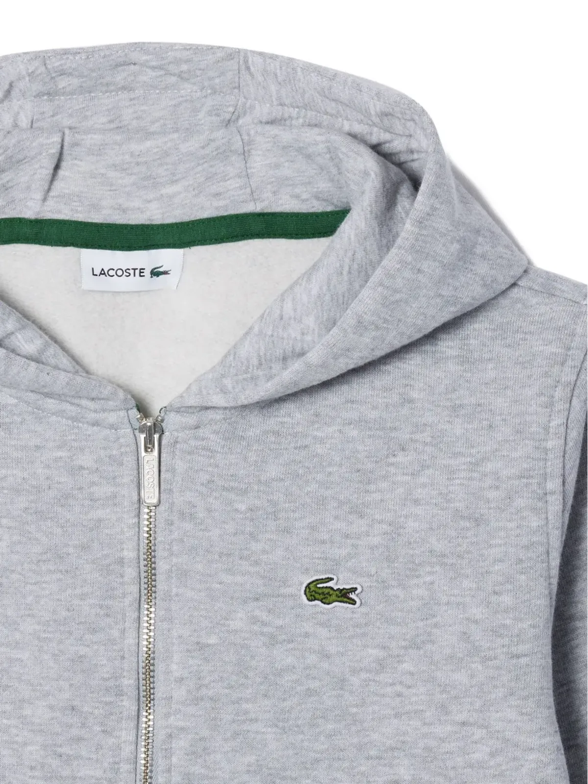 Lacoste Kids ロゴ入りフード付きジップスウェット - 画像3