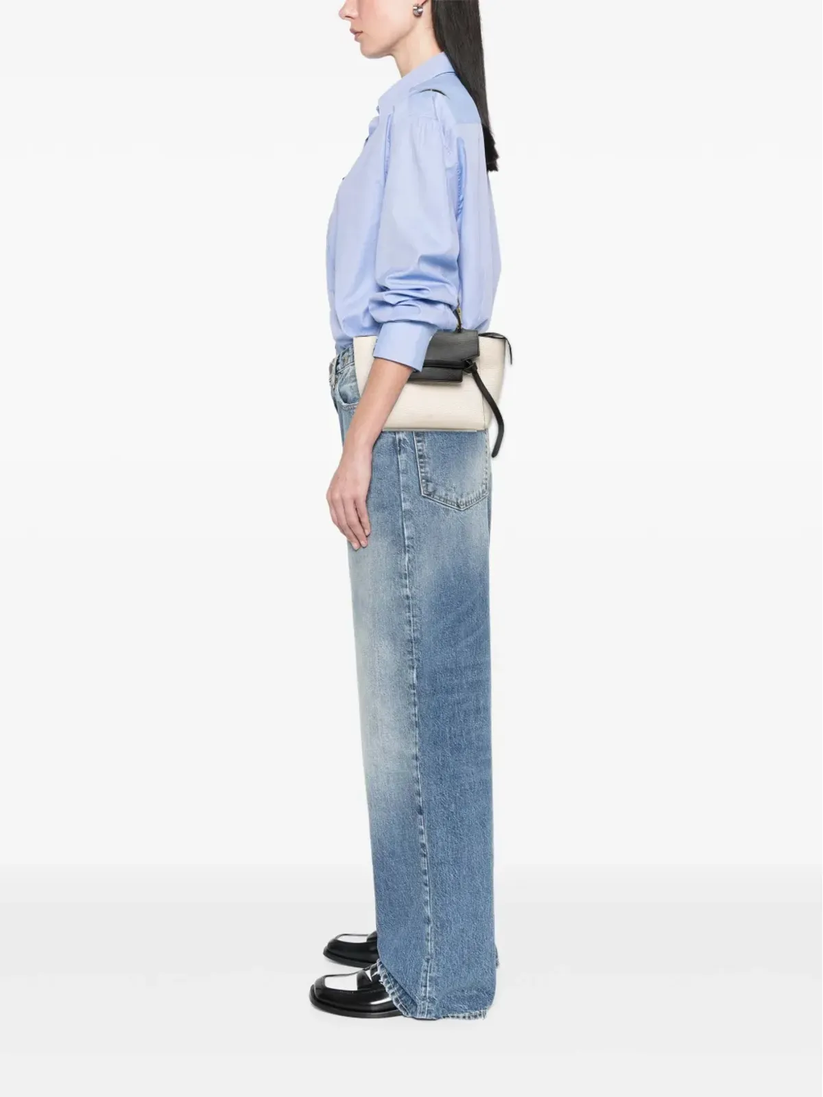 Celine Pre-Owned 2017年 マイクロ バイカラー レザー ベルトサッチェル - ブラック - 画像2