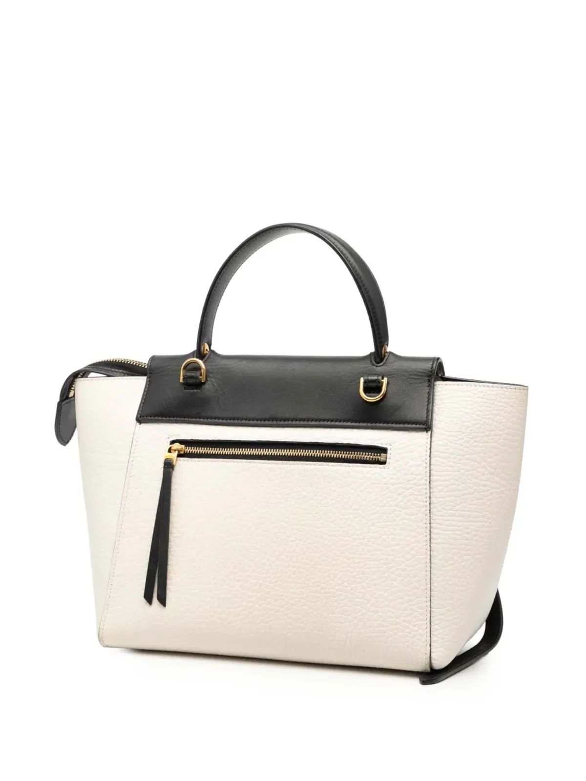 Celine Pre-Owned 2017年 マイクロ バイカラー レザー ベルトサッチェル - ブラック - 画像3