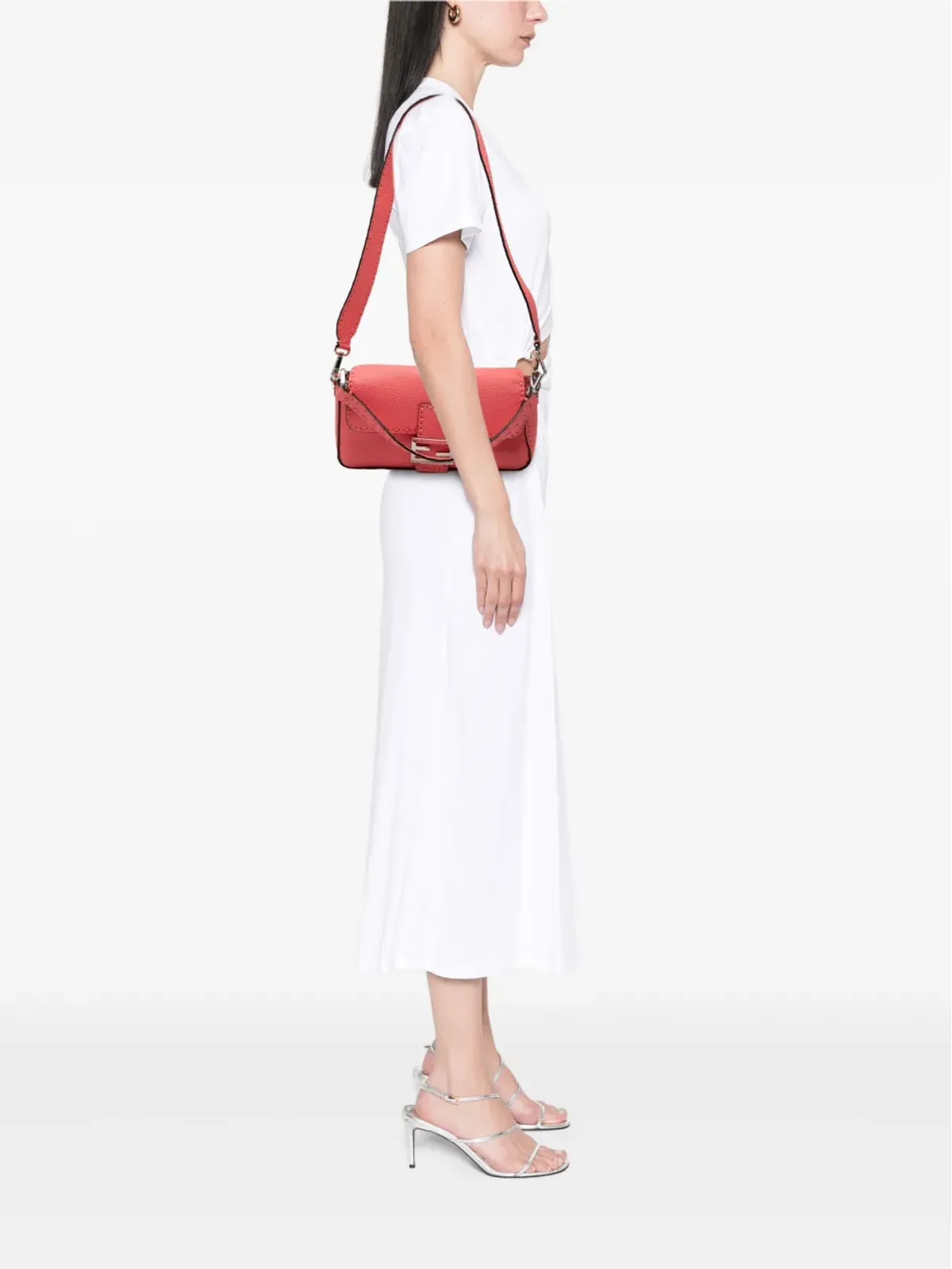 Fendi Vintage セレリア バゲット サッチェル - 画像2