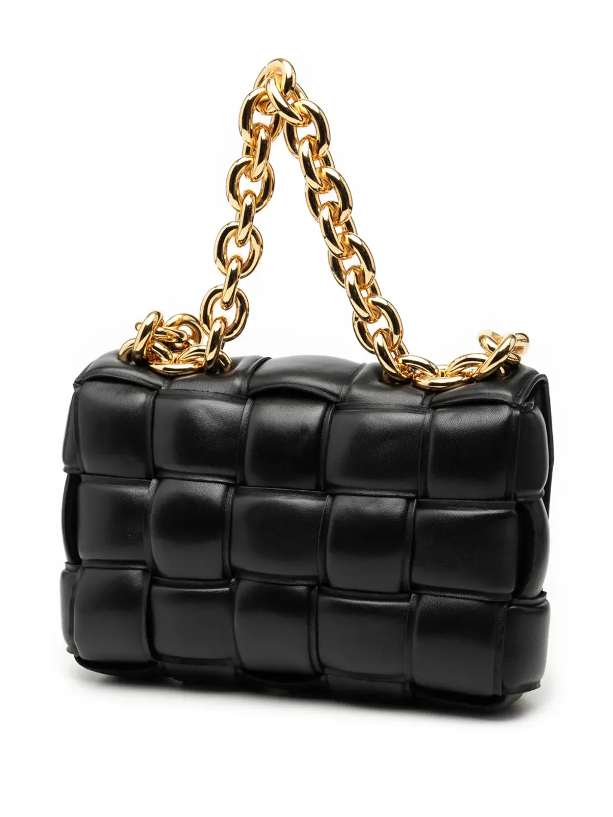 Bottega Veneta ナッパレザーイントレッチャート パディッドチェーン キャセッテ サッチェル - 画像3