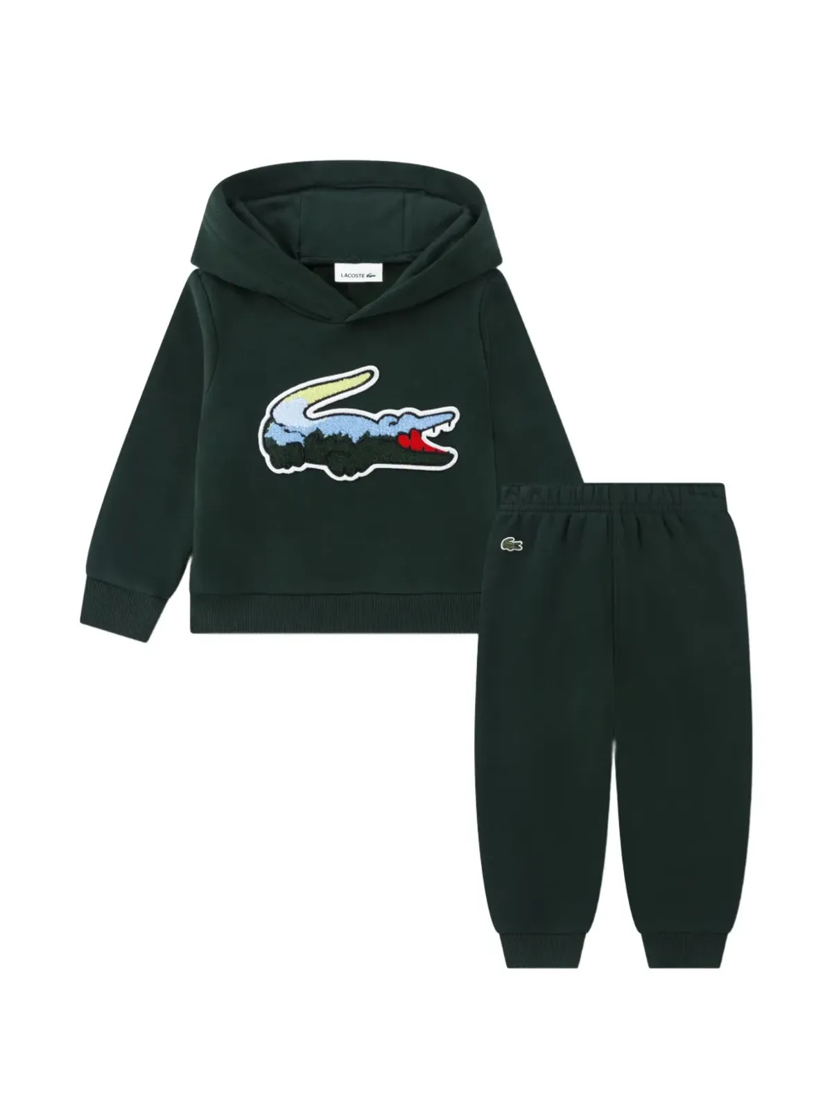 Lacoste Kids フード付きロゴ トラックスーツ - 画像1