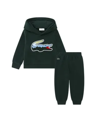 Lacoste Kids フード付きロゴ トラックスーツ - サムネイル1