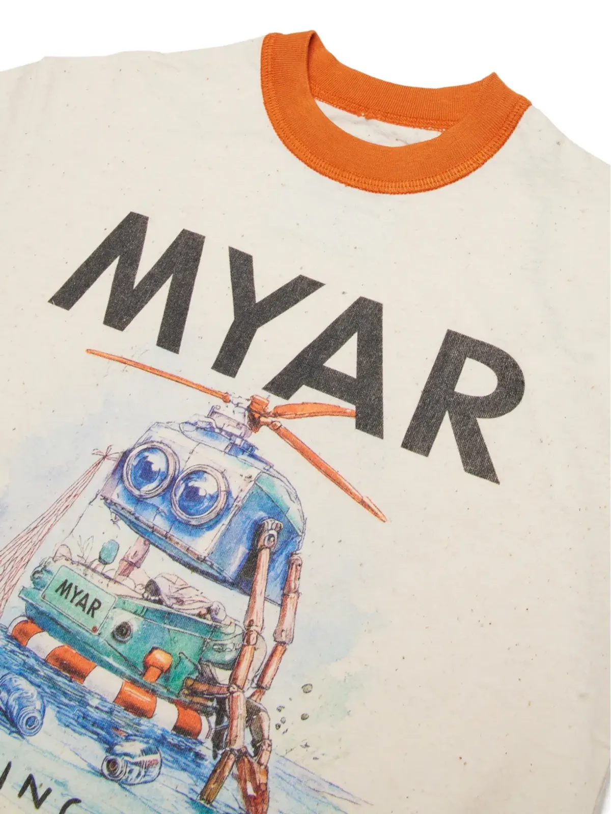 MYAR KIDS ロボットプリント クルーネックTシャツ - 画像3