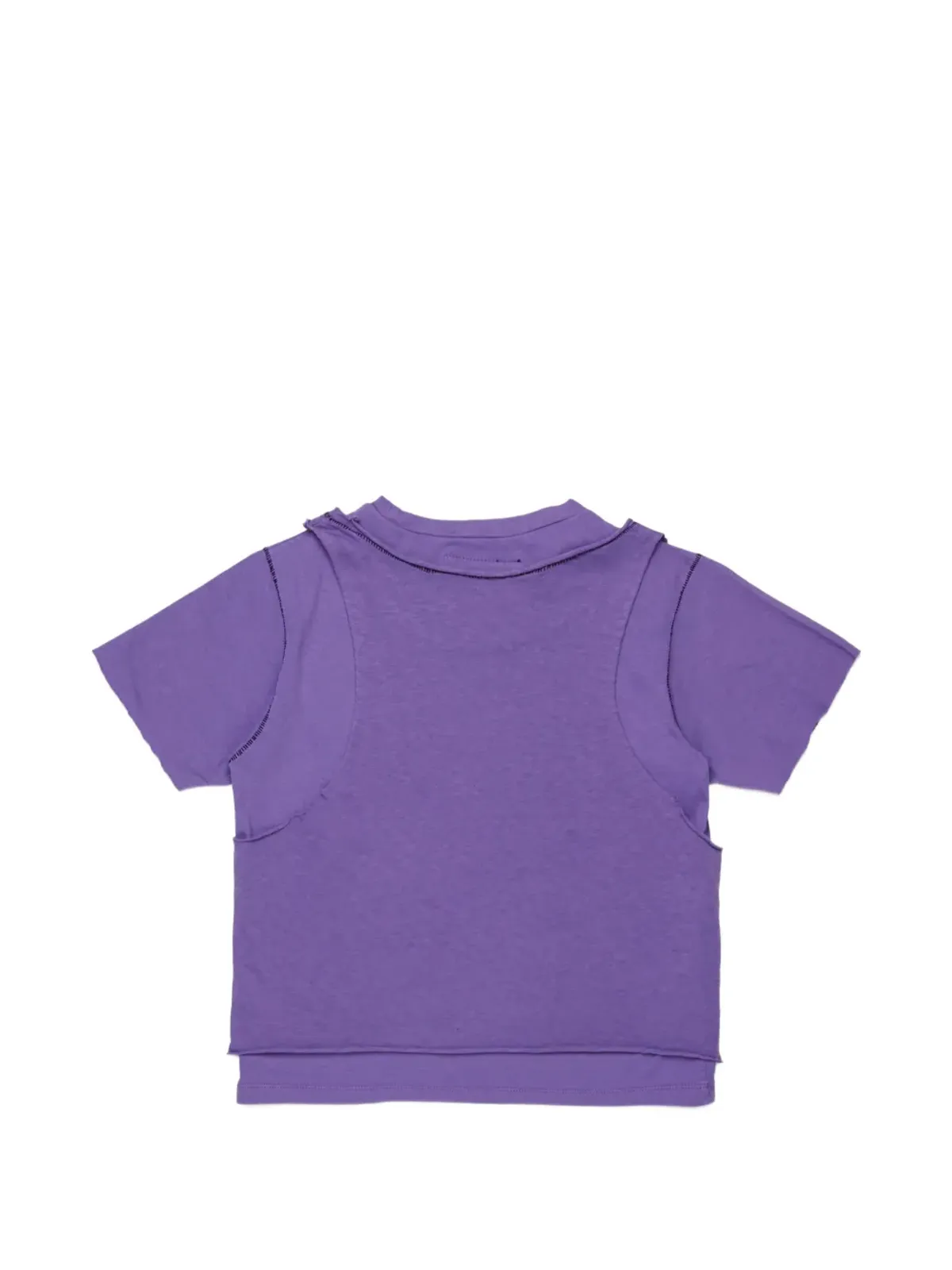 MYAR KIDS ロゴプリント レイヤードTシャツ - 画像2