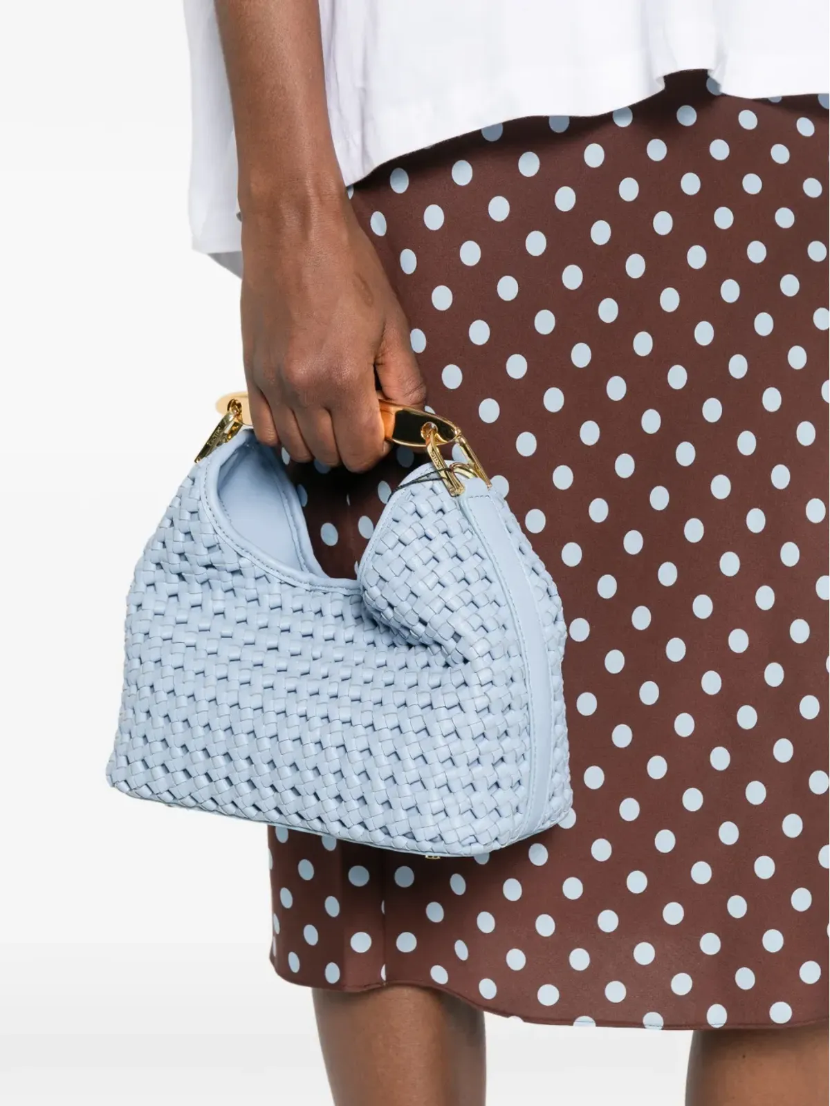 Elleme ブーメラン編みトップハンドル トートバッグ - 画像2