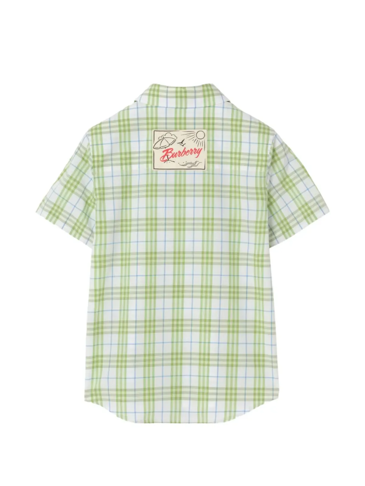 Burberry Kids チェック柄シャツ - ホワイト - 画像2