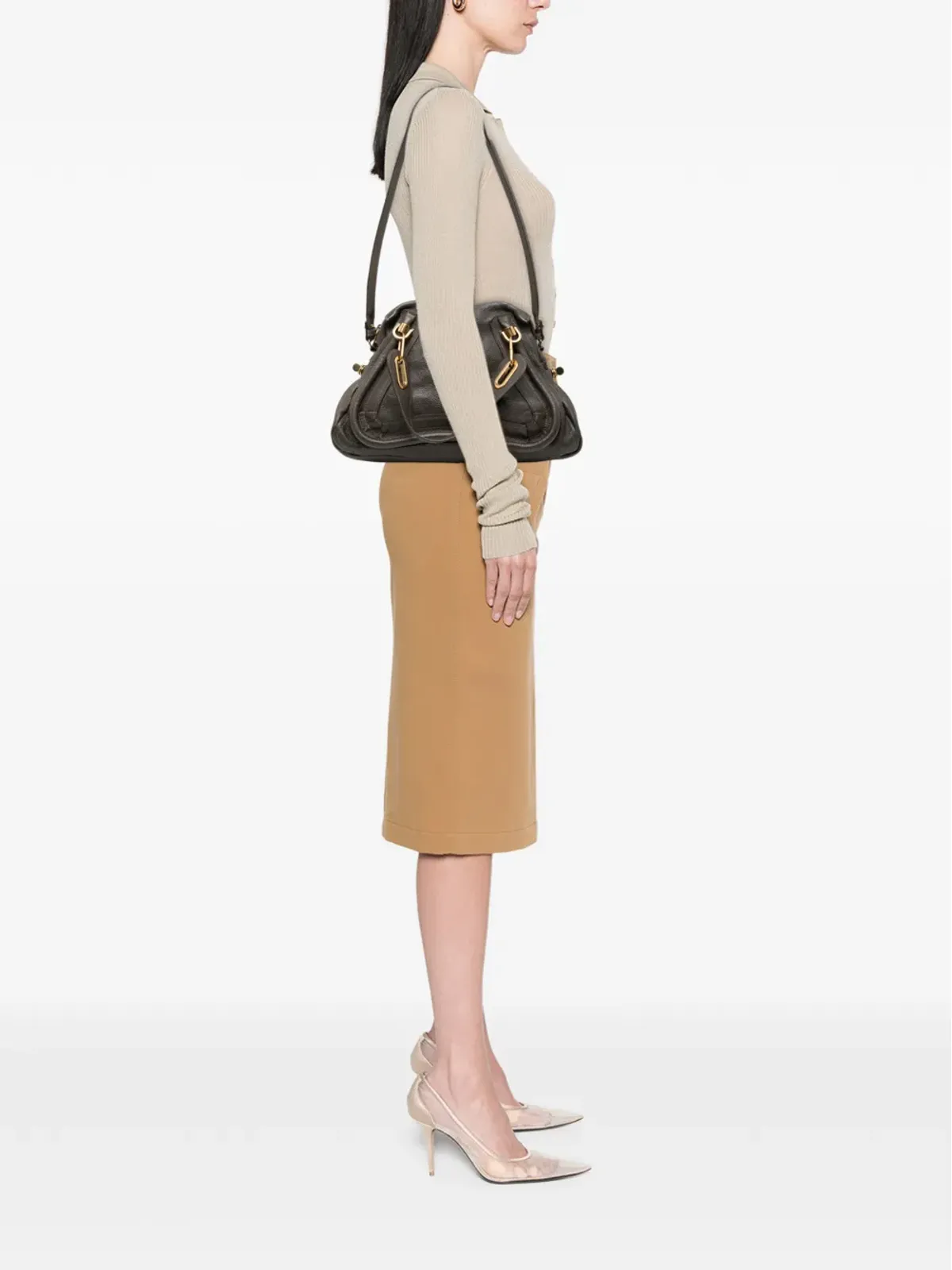 Chloé ヴィンテージ パラティ サッチェル - 画像2