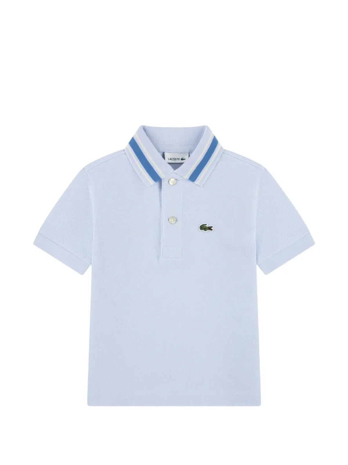 Lacoste Kids 襟付きストライプポロシャツ - 画像1
