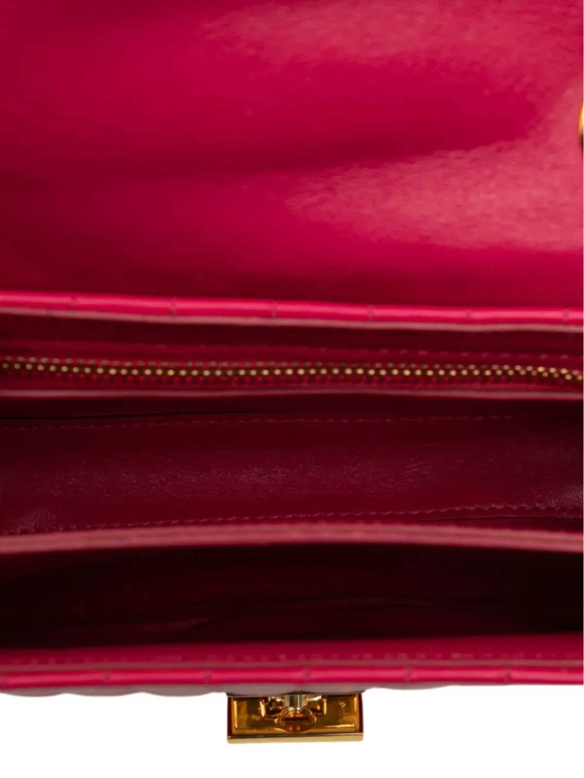 Celine Pre-Owned 2018 Small Quilted Calfskin C Bag crossbody bag - Pink - 画像5