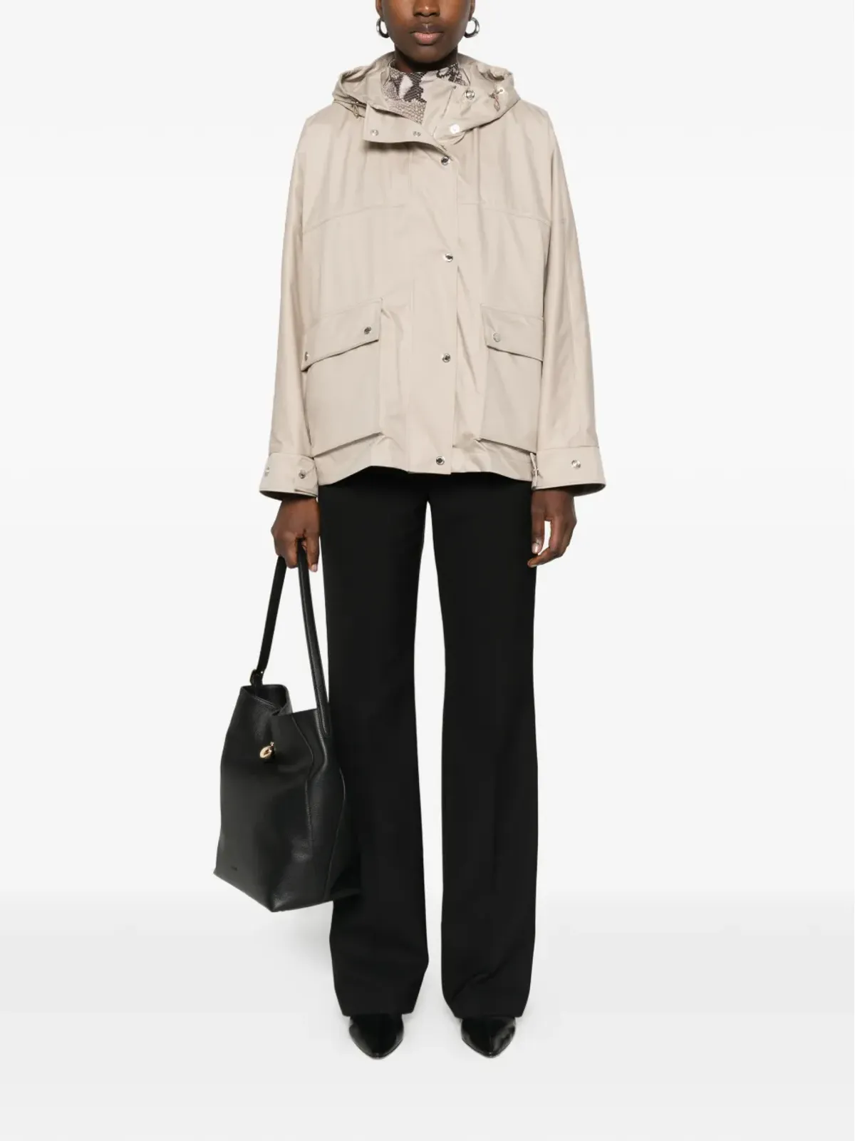 Moorer Maryana hooded pocket jacket - 画像2