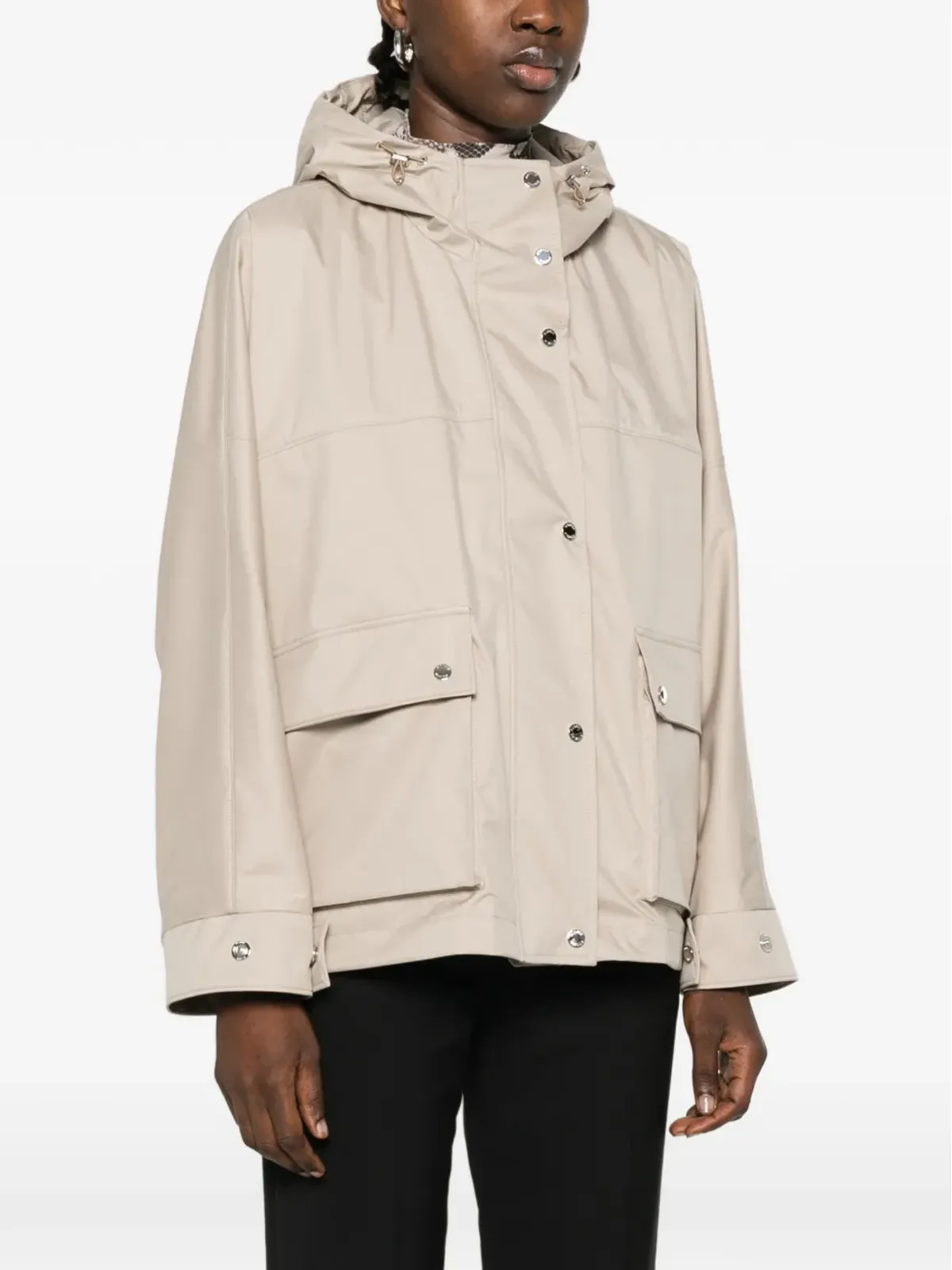 Moorer Maryana hooded pocket jacket - 画像3