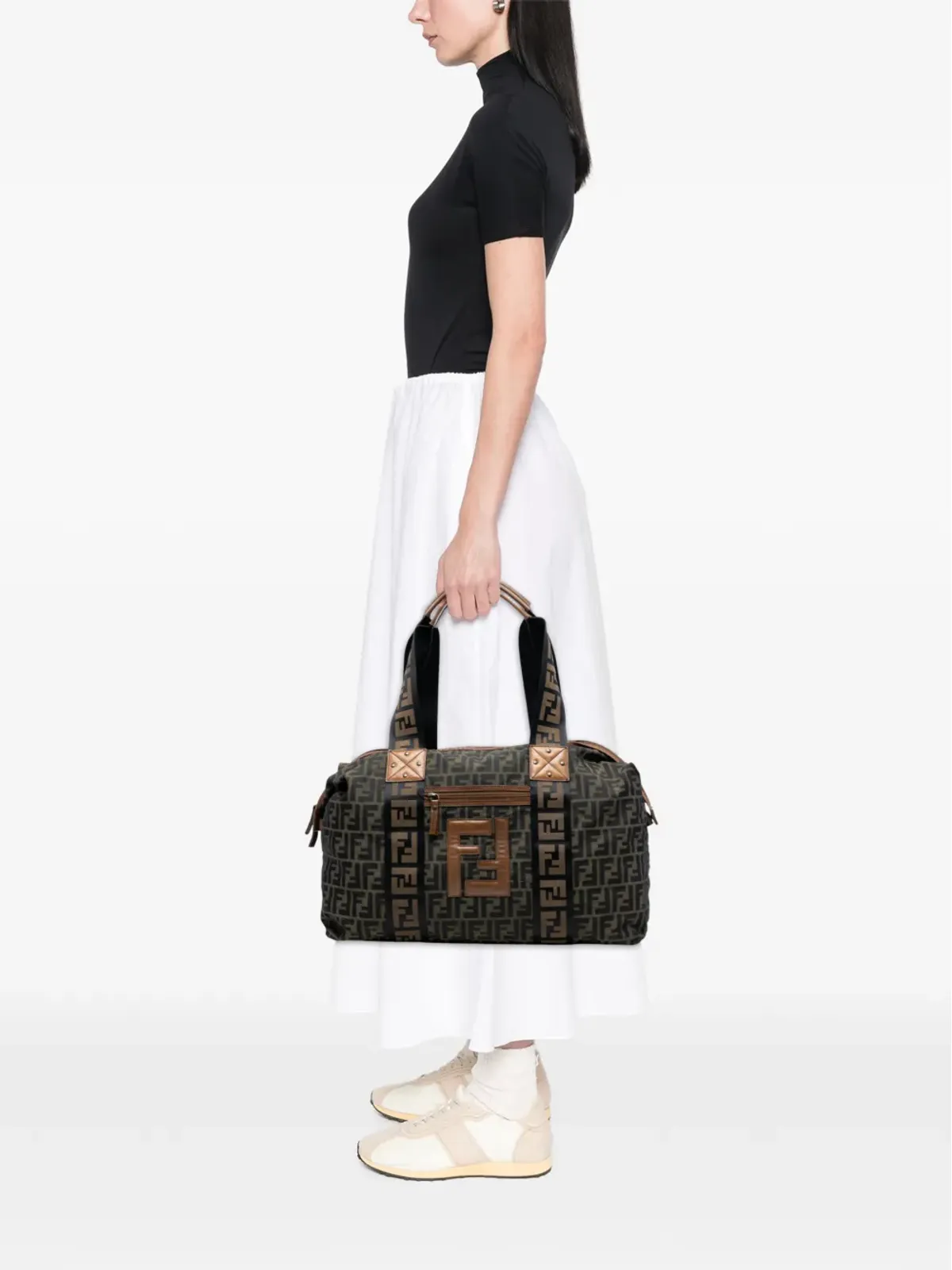 Fendi Pre-Owned Zucca キャンバス トラベルバッグ - 画像2