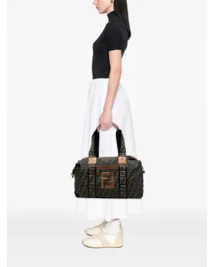 Fendi Pre-Owned Zucca キャンバス トラベルバッグ - サムネイル2