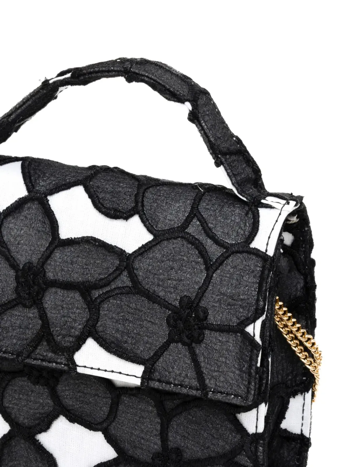 Mi Mi Sol floral chain bag - Black - 画像2