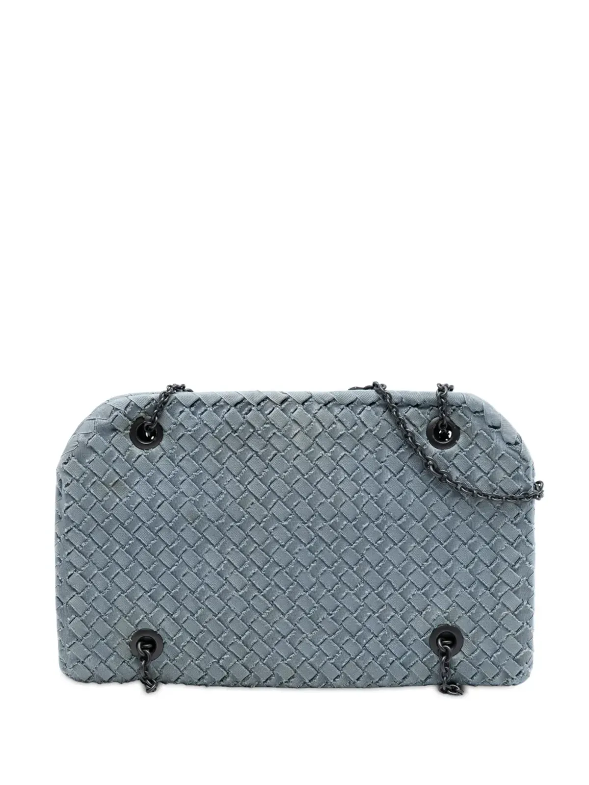 Bottega Veneta ビンテージ グログランイントレッチャート デュオ ショルダーバッグ ブルー - 画像1
