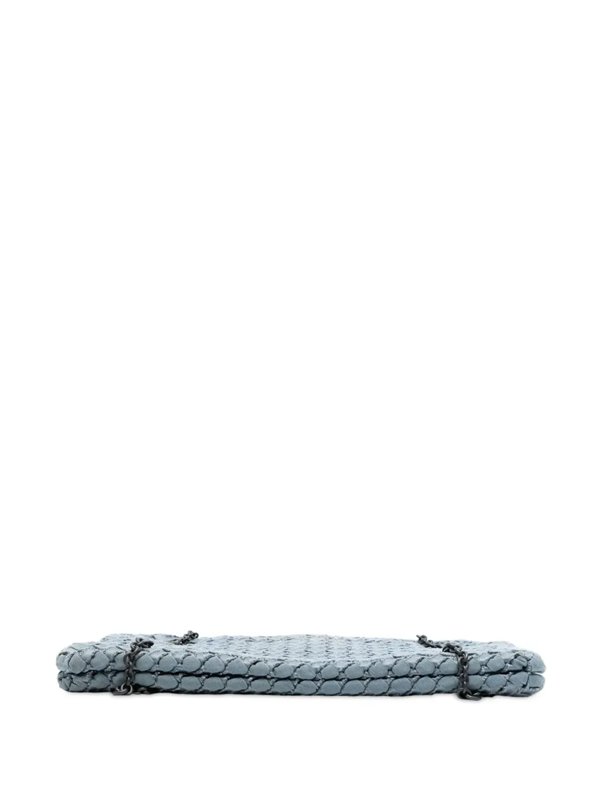 Bottega Veneta ビンテージ グログランイントレッチャート デュオ ショルダーバッグ ブルー - 画像4
