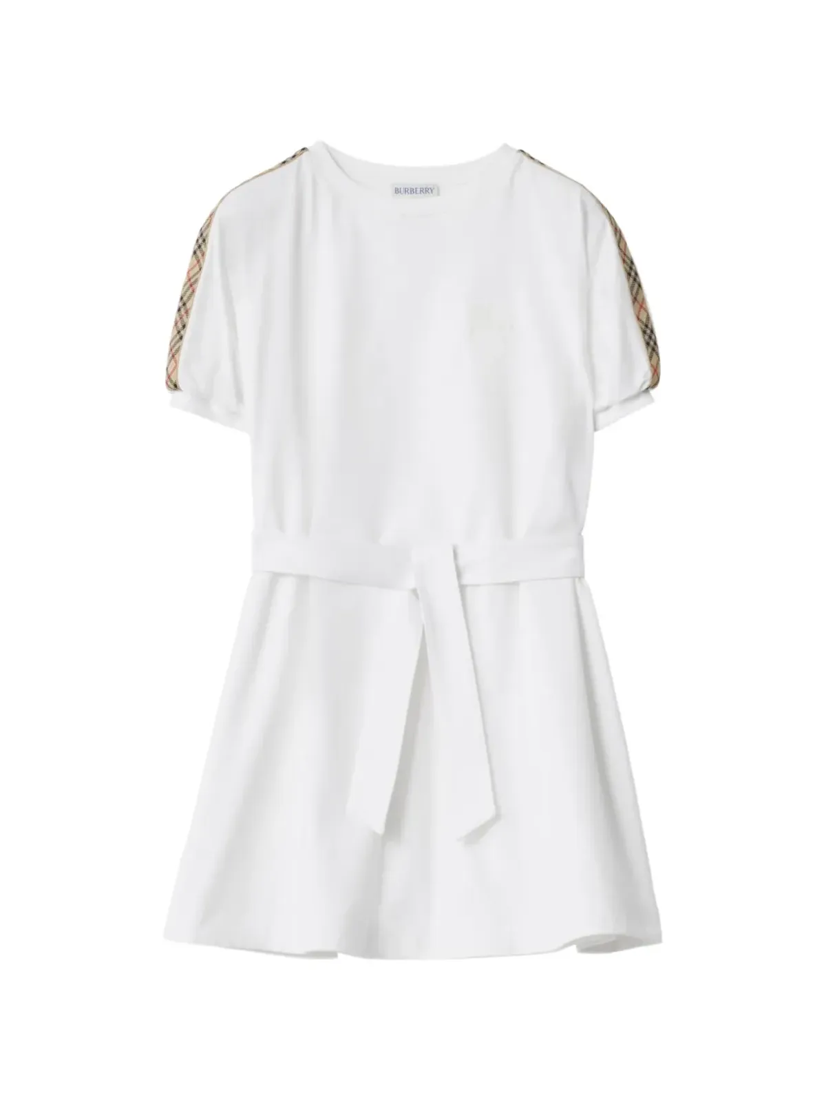 Burberry Kids チェックトリムドレス - 画像1