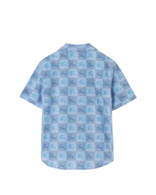 Burberry Kids EKD チェッカーボード コットン シャツ - サムネイル2