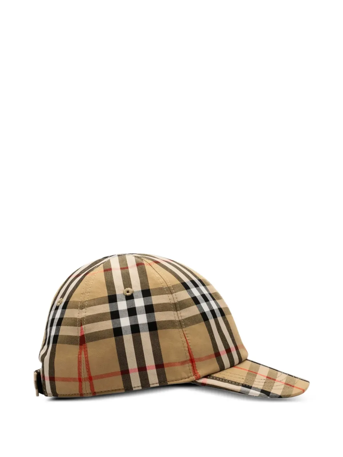 Burberry Kids チェック柄コットンベースボールキャップ - 画像2